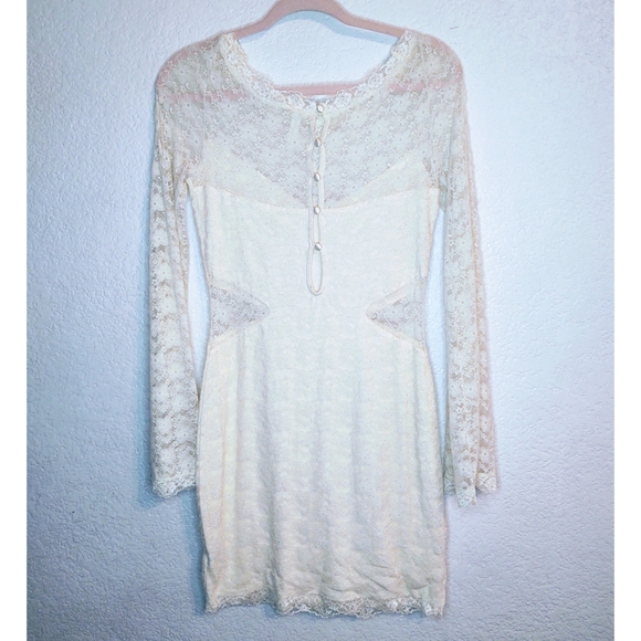 Free People Ivory Lace Dress Sizes Medium - Picture 3 of 3